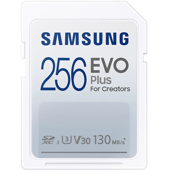 Карта памет Samsung Full SDEVO Plus, 256GB, 130MB/s