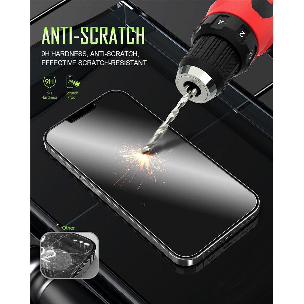 Folie de protectie din sticla premium pentru iPhone 17e/16e/14/13/13pro, acoperire a intregului ecran, instalare usoara si rapida cu dispozitiv de potrivire automata, ZYuuan, transparent