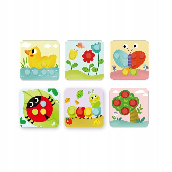 Puzzle educativ, Tooky Toy, Lemn, 3ani+, Multicolor