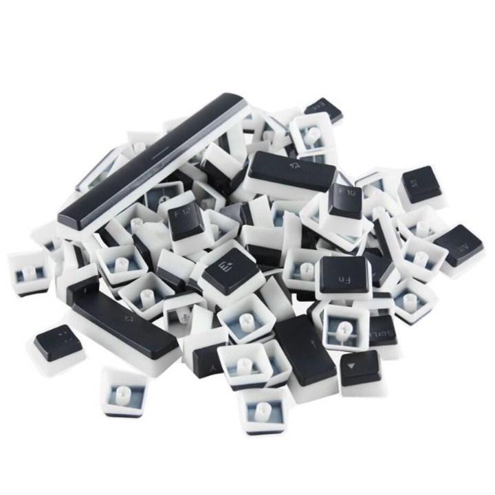 Butoate tastatura, GloriousPC, Universal, Alb/Negru