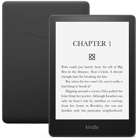 eBook четец Amazon Kindle Paperwhite 2021, 16 GB, 6.8", Bluetooth, Wi-Fi, USB C, Черен