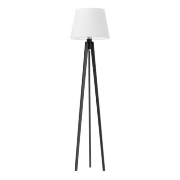 Lysne állólámpa, Curacao, fekete keret, fehér ernyő