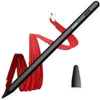 Stylus Pen Universal Zoopie®, pentru Tableta, Telefon, iPad 2010-2017, Android si Windows, Pix Tableta Capacitiv, Creion Digital, Touch Pen cu Varf din Cupru, Magnetic, USB-C, Negru