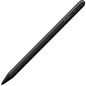 Stylus Pen Universal, Zoopie, pentru Telefon, tableta iPad 2010-2017, Android, Windows, Varf Cupru, Magnetic, USB-C, Negru