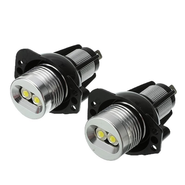 Set 2 LED-uri Marker Techstar® Angel Eyes, 6W, BMW E90, E91, 6500K, Aluminiu