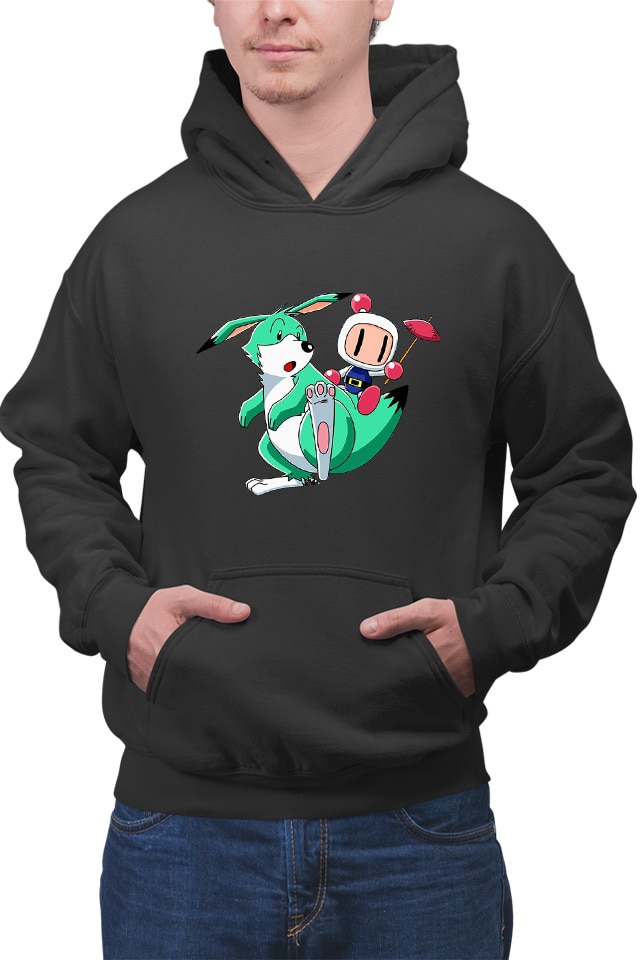 dinoworks ロンT juice summer Hanorace Barbati Bomberman Dinossaur