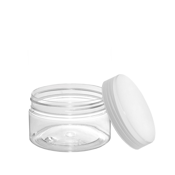 Borcan plastic 100 ml cu capac 71mm