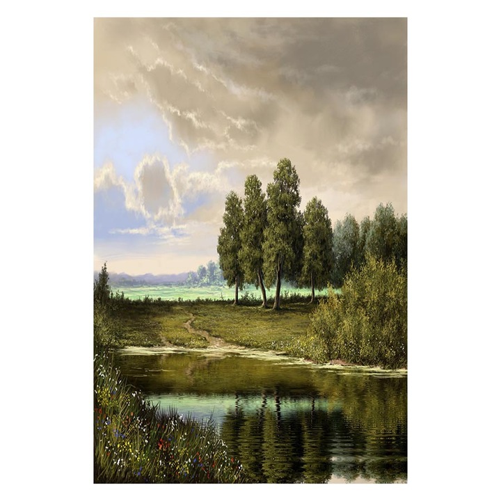 Arthub Vászonfestmény, Lake Landscape, 90x140cm