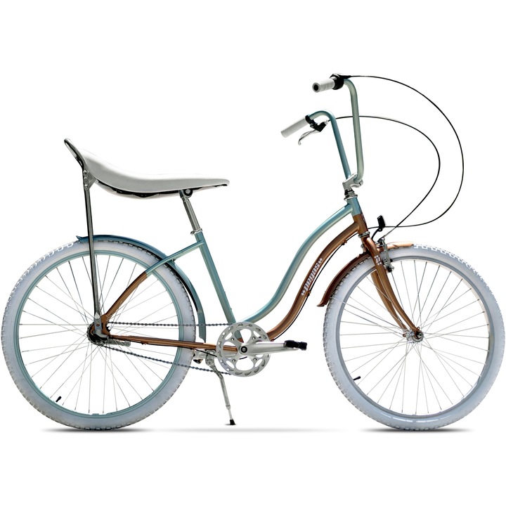 Велосипед Pegas Strada 2, 26 инча, Алуминиева рамка, Кафяв/Зелен