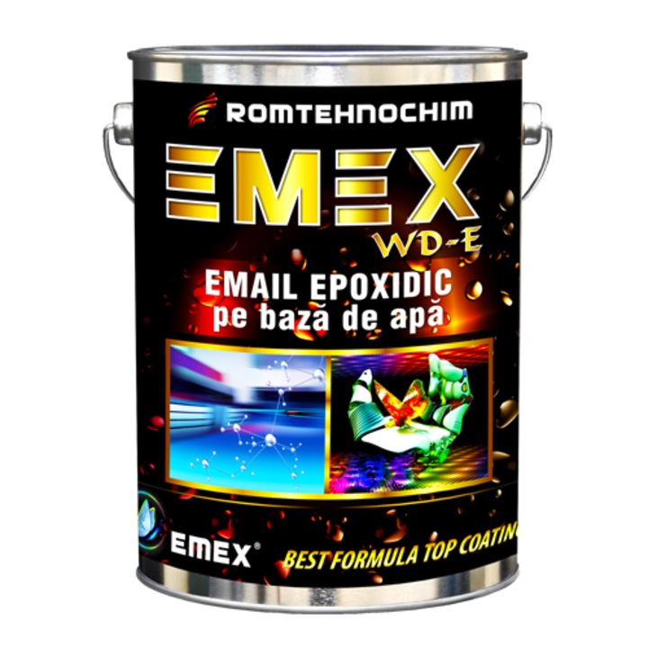 Email Epoxidic Emulsionat “Emex WD-E”, Galben, Bidon 10 Kg, Intaritor inclus