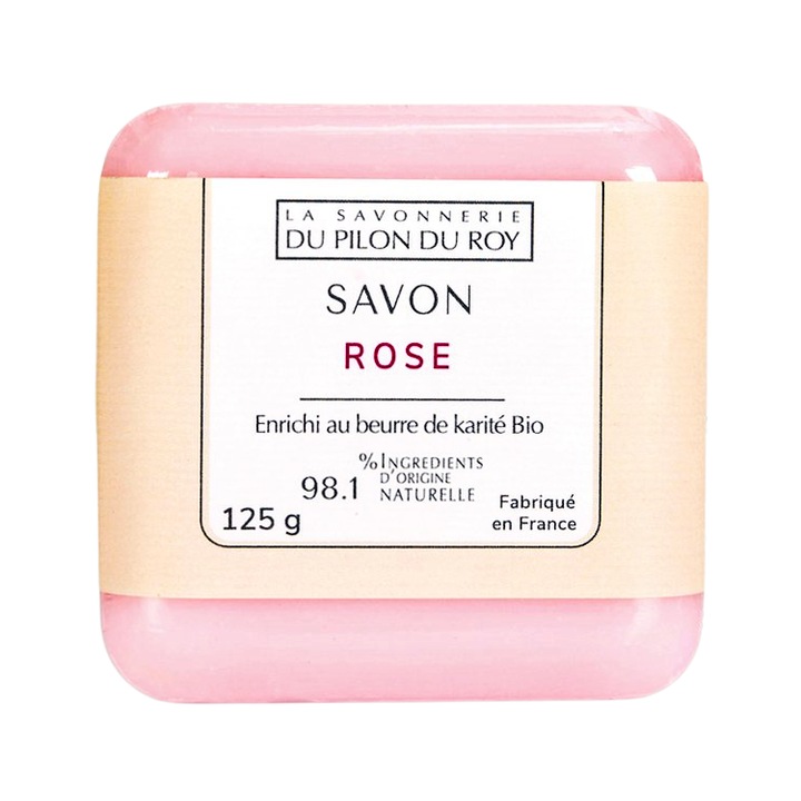 Натурален сапун Роза, La Savonnerie du Pilon du Roy, 125g
