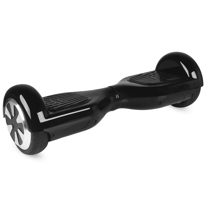 Електрически самобалансиращ скутер Hoverboard SMART SELF BALANCING WHEEL, Гуми 6.5" с дистанционно, Bluetooth и чанта, Черен