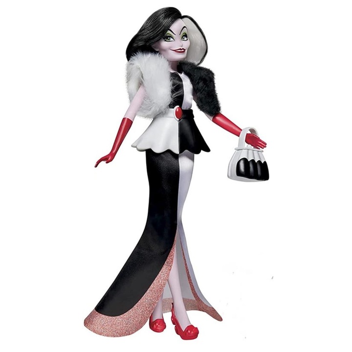 Кукла Disney, Круела от 101 Далматинци, Villians Fasion Doll, 28 см., 3+ години
