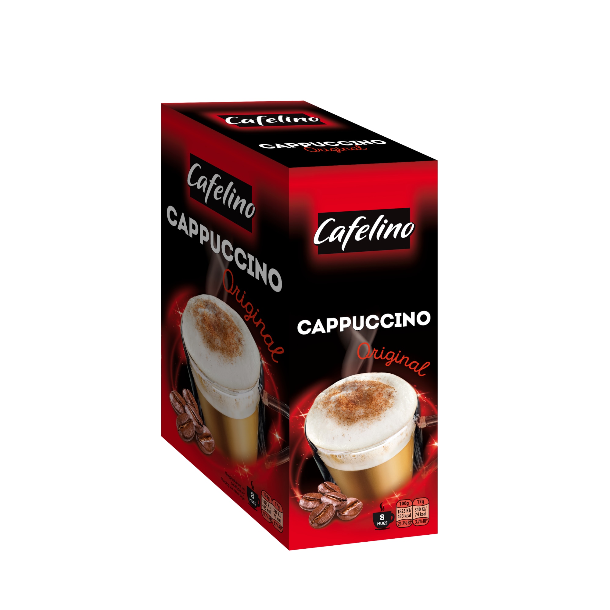 Cappuccino instant Cafelino, Original, Cutie 8 x 17 g eMAG.ro