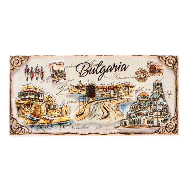 Магнитна фигурка, Плочка, 8х5 см