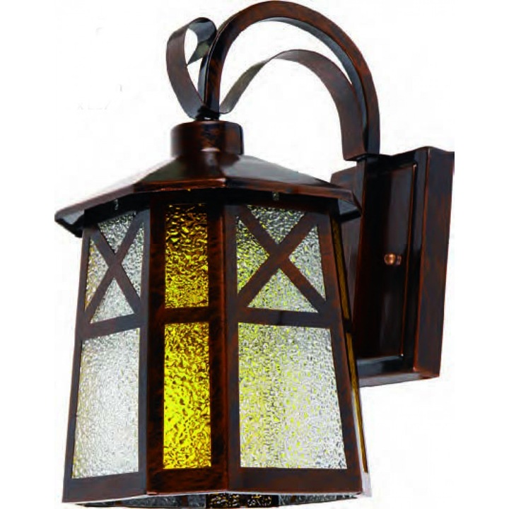 Aplica de exterior Klausen Oxford 3, maro, 1XE27, H33cm, IP24, metal