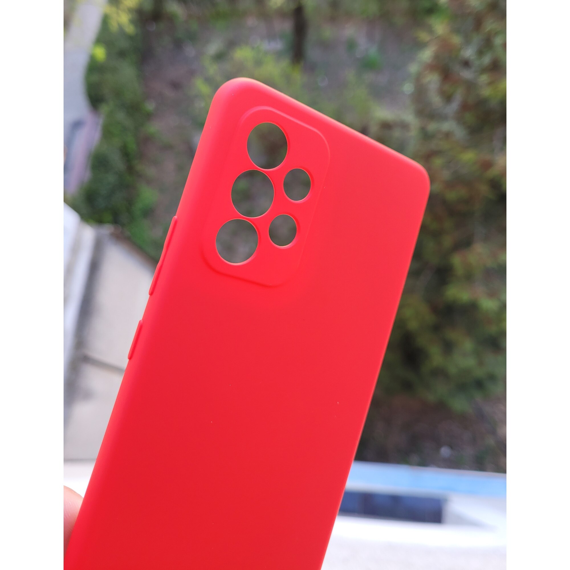 Husa silicon antisoc cu microfibra in interior compatibila cu Samsung Galaxy A53 5G Rosu