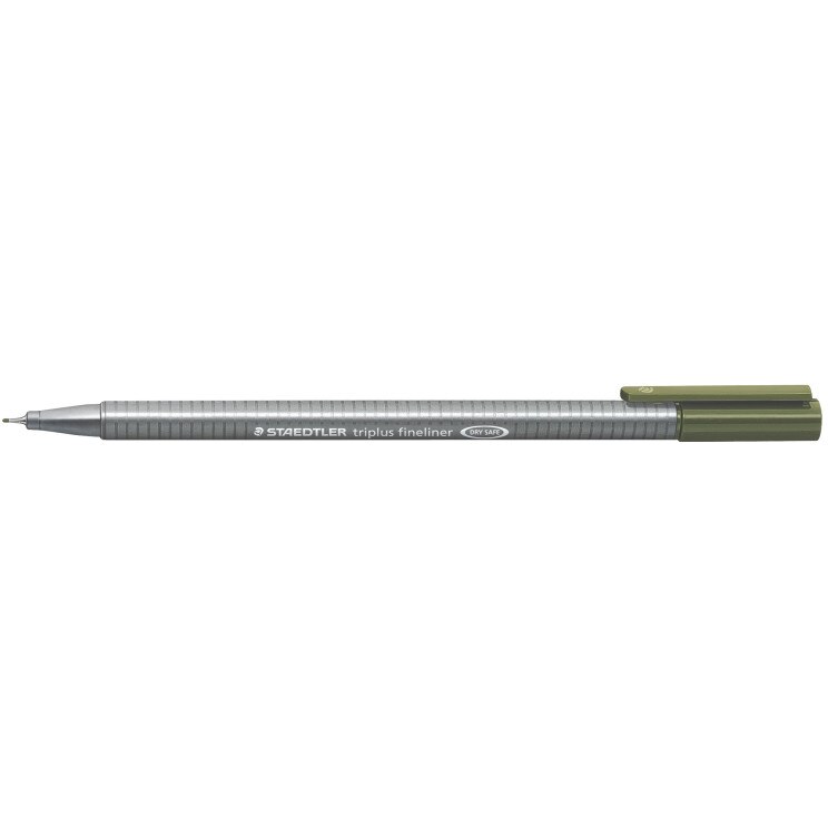 Fineliner Staedtler Triplus 0.3mm verde maslina ST-334-57