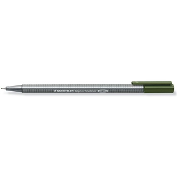 Fineliner Staedtler Triplus 0.3mm verde inchis ST-334-55 Fineliner Staedtler Triplus 0.3mm verde inchis ST-334-55