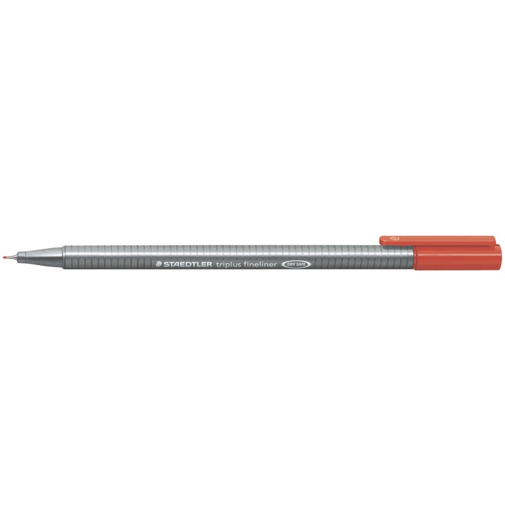 Tűfilc, 0,3 mm, STAEDTLER "Triplus 334", piros