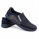 Pantofi barbati Olivier, Piele naturala, Bleumarin, 41