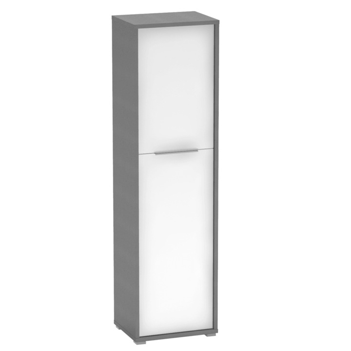 МДФ шкаф Rioma бял графит 50x38x182,6 см