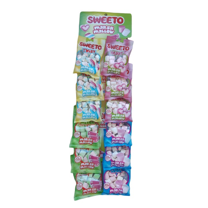 Комплект от 12 пакетчета Sweeto Marshmallow Jellies