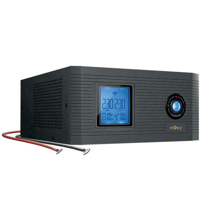 UPS nJoy Aira 1200 Line-interaktív, 1200VA /1000W, 2 Schuko aljzat, LCD kijelző