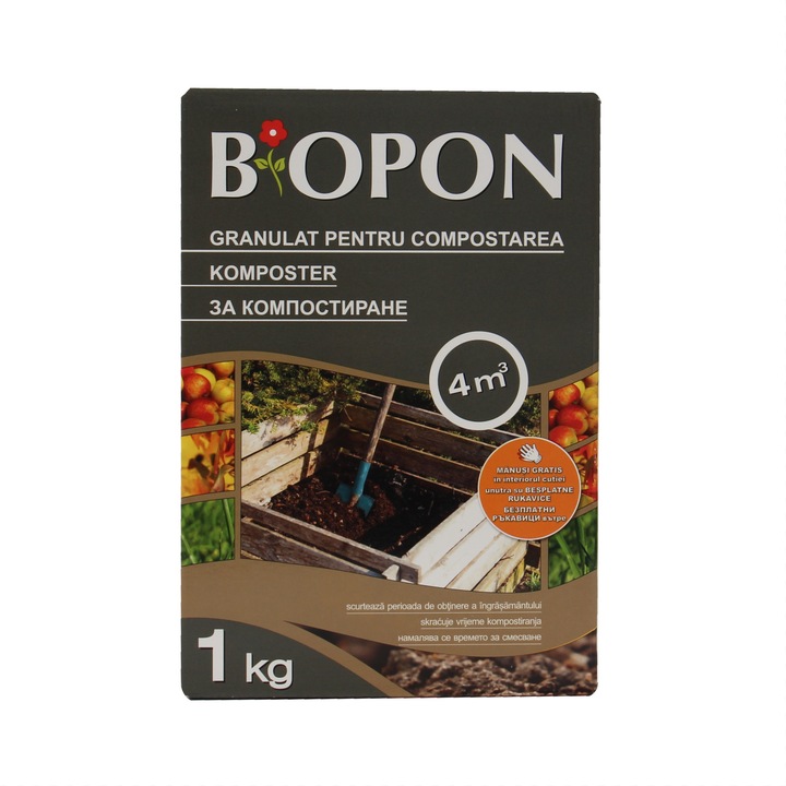 Accelerator de compost Biopon, 1 kg, continut de substante nutritive