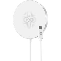 Incarcator Wireless CELLY MagCharge, Conector Type C, Alb