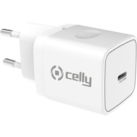 Incarcator retea Celly Qualcomm 3.0 SmartCharge, 1USB-C, 30W, Alb
