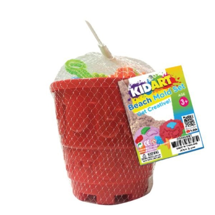 Kid Art: Tengerparti kinetikus homok szett 6 db formával - többféle