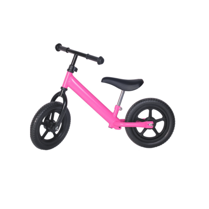 Велосипед без педали, с регулируема седалка и черни джанти, 12 цола