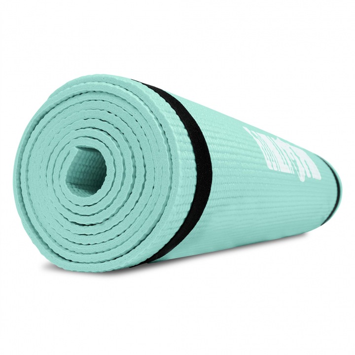 Saltea pentru Yoga PVC, Gorilla Sports, Albastru marin, 180 x 60 x 0.5cm