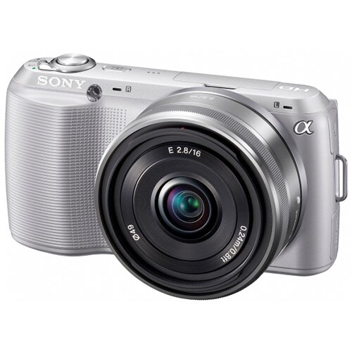 Sony NEX-C3, 16.2MP, Silver + Double Kit 16mm + 18-55mm - eMAG.ro