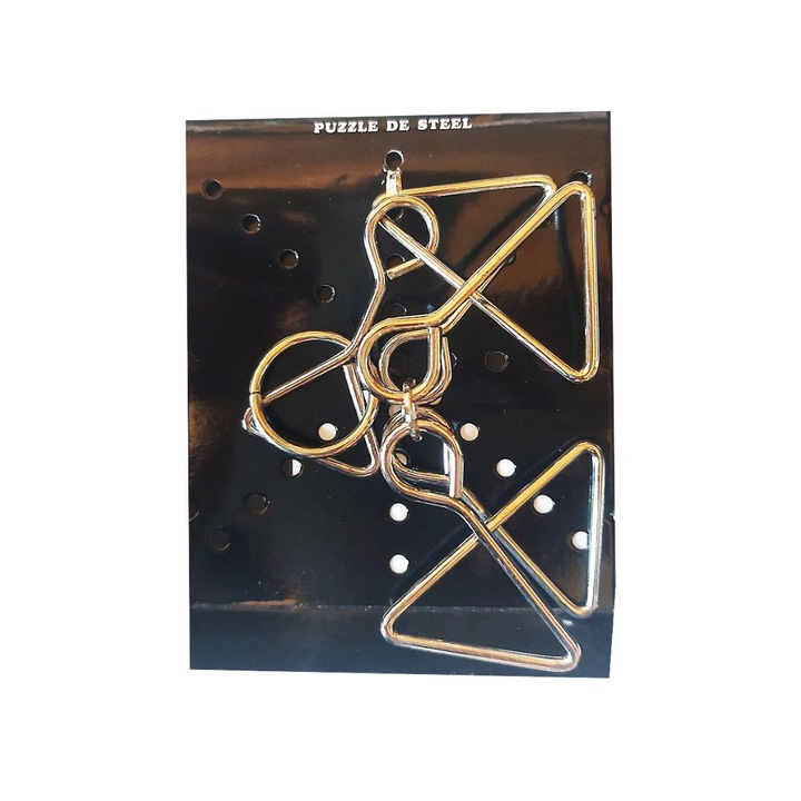 Метален мозъчен пъзел, За деца и юноши, 10 см, 476CUB-10