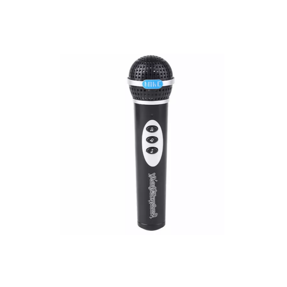 Microfon karaoke, cu si lumini pentru copii, Negru eMAG.ro
