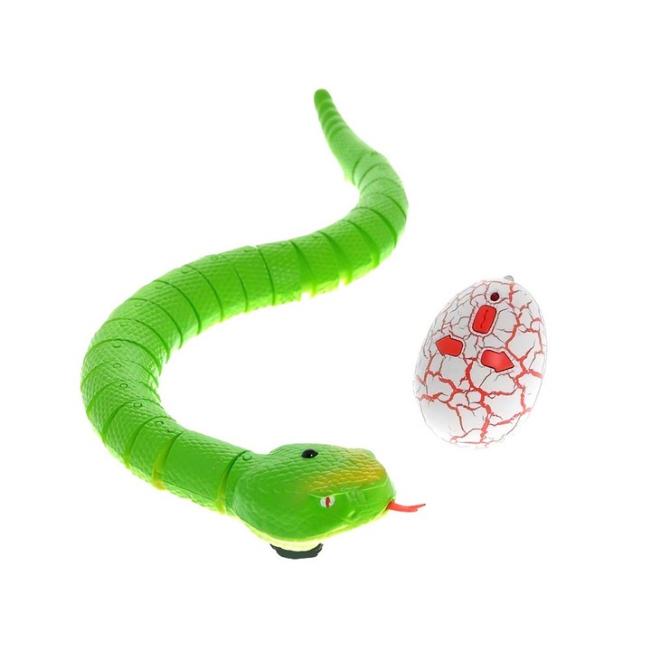 Jucarie interactiva, Jokomisiada, Model- Sarpe, Cu telecomanda, Verde