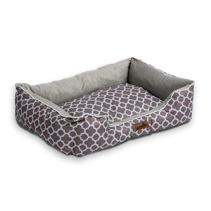 IdealSTORE Kutya- és macskaágy, 65 x 50 cm, Magasság 23 cm, Karcálló, Barna