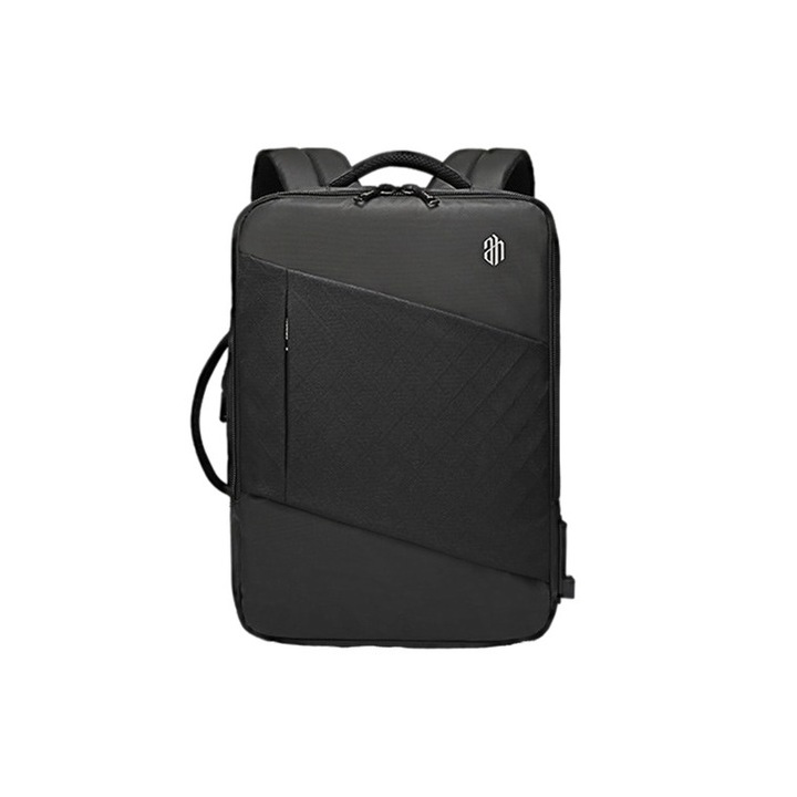 Rucsac laptop Arctic Hunter, Poliester, 15.6 inch, Negru