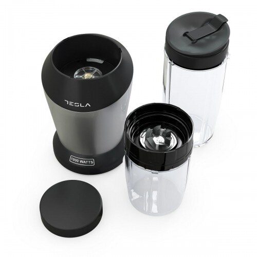 Nutriblender Tesla NB301BXA, 1200W, 0.8L, BPA free, Negru-Argintiu