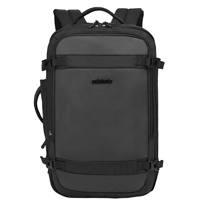 Rucsac laptop Arctic Hunter, Poliester, 15.6 inch, Negru