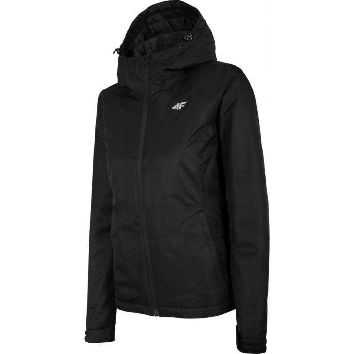 Jacheta de ski pentru femei 4F, Poliester, Negru, Negru, XS