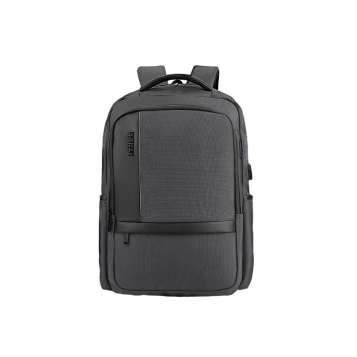 Rucsac laptop Arctic Hunter, Poliester, 15.6 inch, Gri