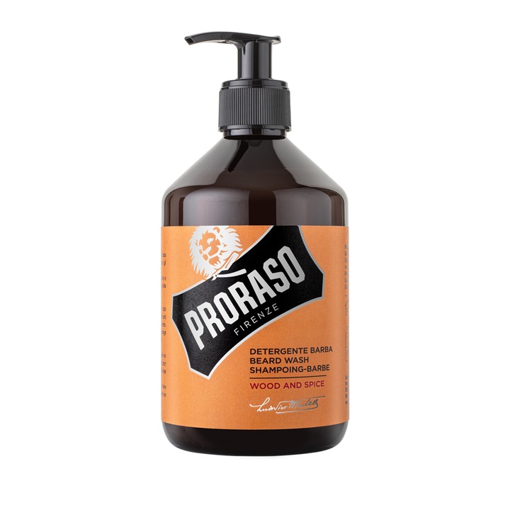 Sampon pentru barba Proraso Wood and Spice, 500 ml