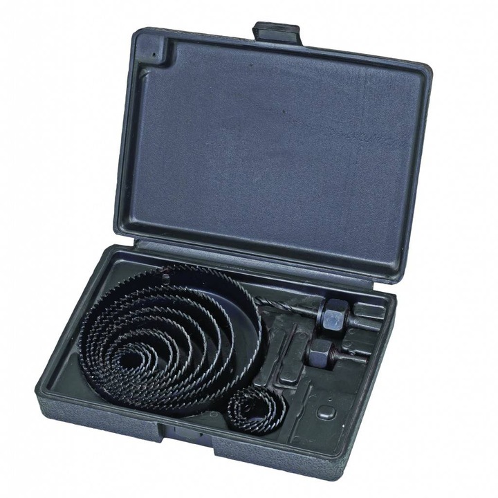 Комплект 16 фрези за дърво и гипсокартон 19-127мм, Raider 157710