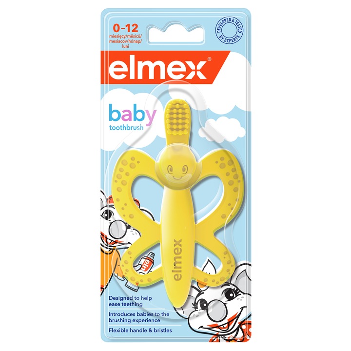 Elmex Baby fogkefe és rágóka 0-12 hónapos korig