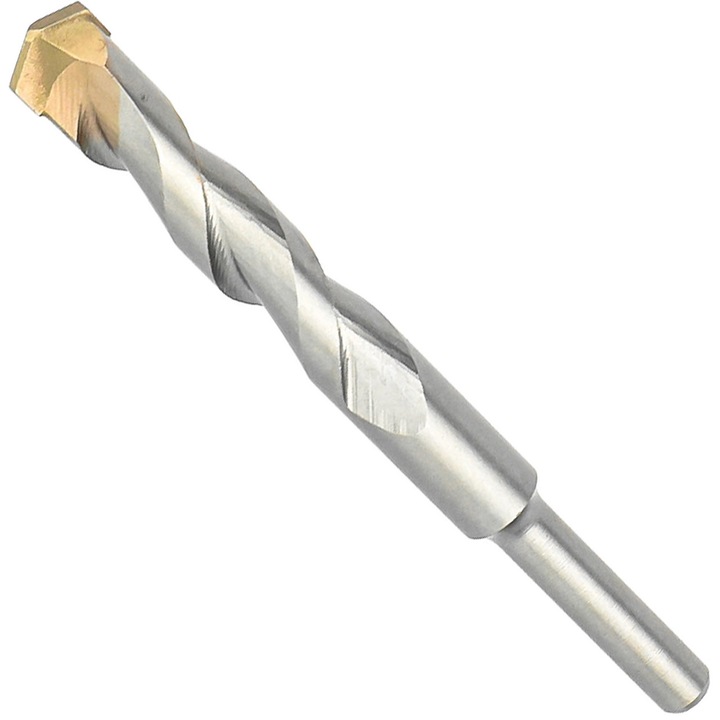 Burghiu percutor, MELVER, 12 x 200 mm, Argintiu