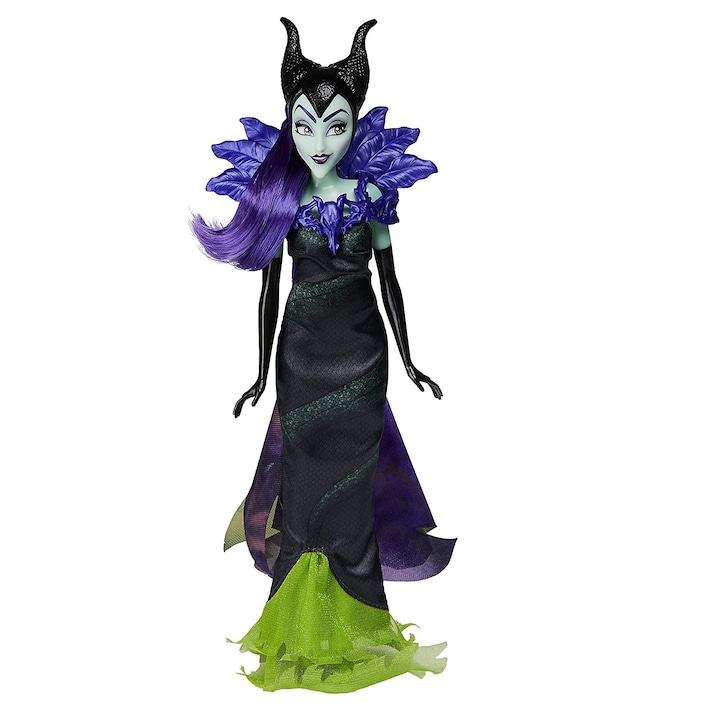Кукла Disney, Злата кралица от Спящата Красавица, Villains Flames of Fury Doll, 28 см., 3+ години