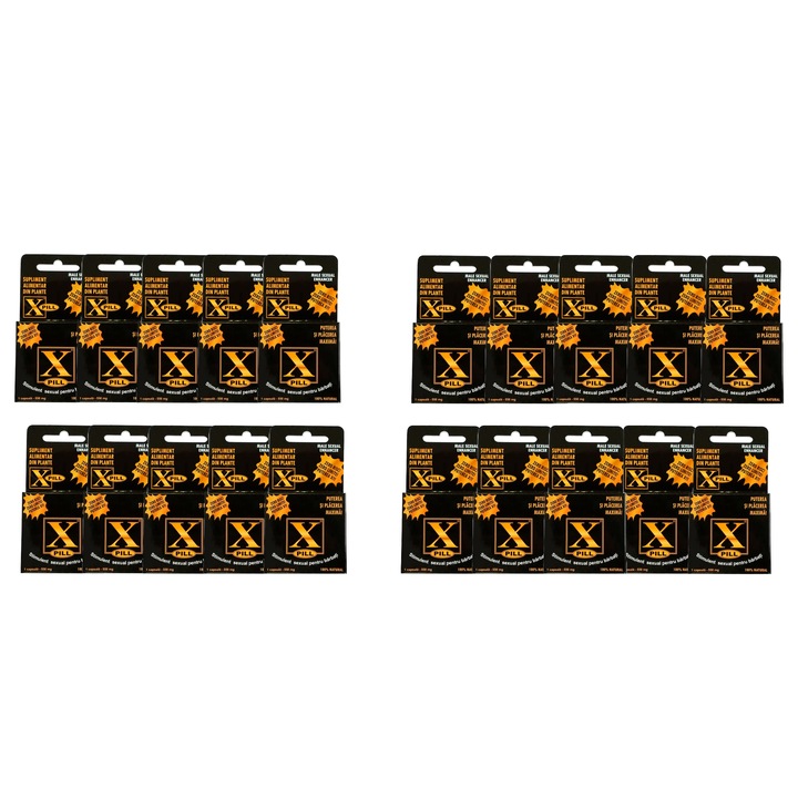 Capsule pentru potenta si erectie puternica de durata X-PILL set 20 Buc